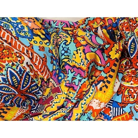 Bleu Rod Beattie Swimsuit Flattering Piece Paisley Key Hole Multicolor | 10 EUC - Picture 8 of 12